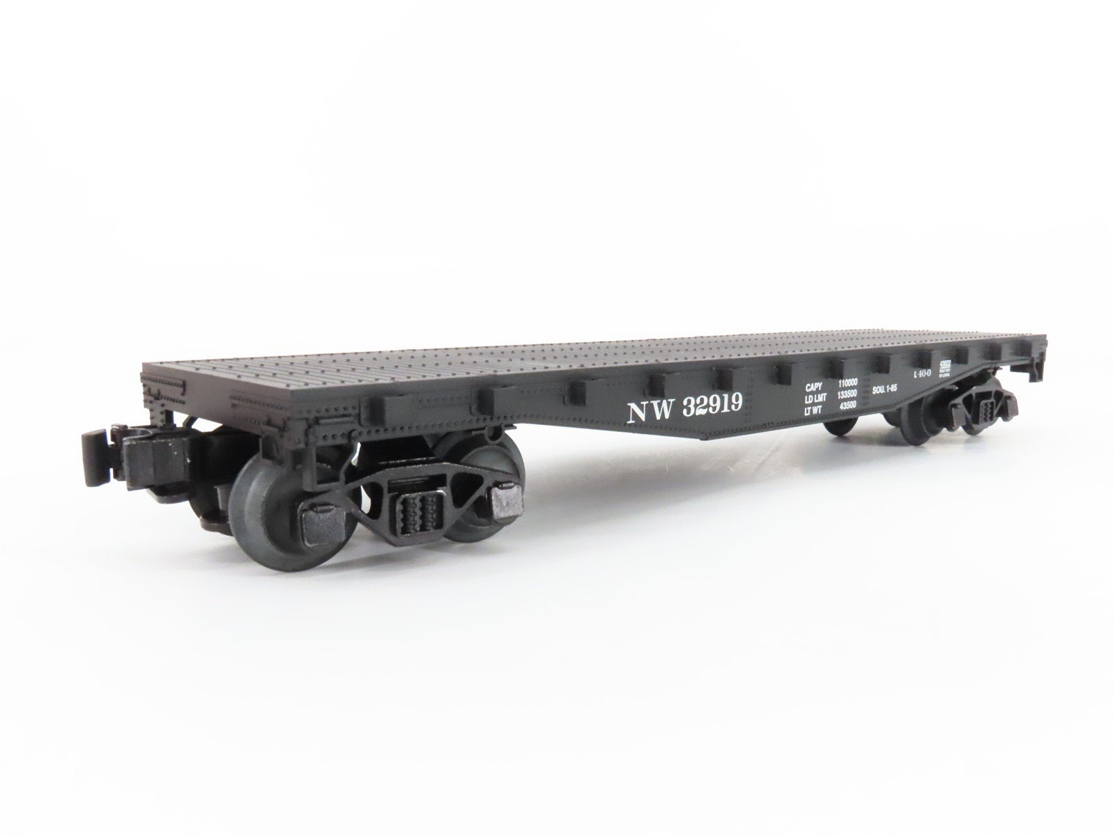 O Gauge 3-Rail Lionel 2143022 N&W Norfolk & Western Flat Car w/ Stakes #32919