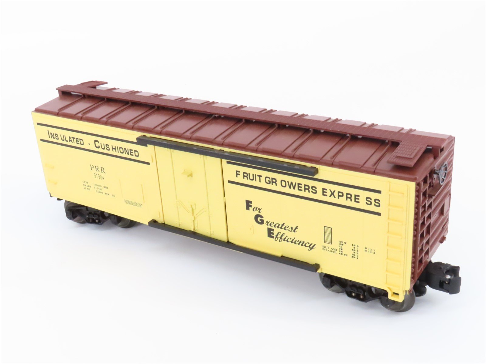 O Gauge 3-Rail Lionel 6-17317 PRR Fruit Growers Express Reefer #91904
