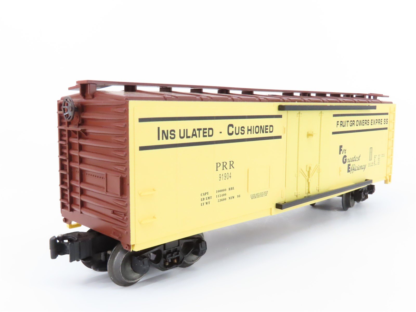 O Gauge 3-Rail Lionel 6-17317 PRR Fruit Growers Express Reefer #91904