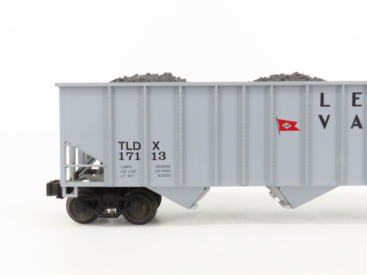 O Gauge 3-Rail Lionel 6-17113 TLDX Lehigh Valley 3-Bay Hopper w/ Load #17113