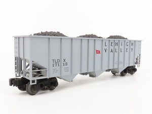 O Gauge 3-Rail Lionel 6-17113 TLDX Lehigh Valley 3-Bay Hopper w/ Load #17113