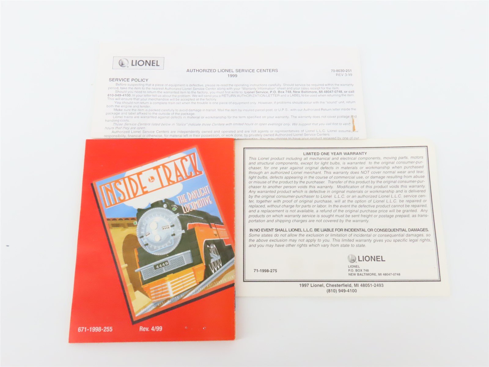 O Gauge 3-Rail Lionel 6-29295 PRR 