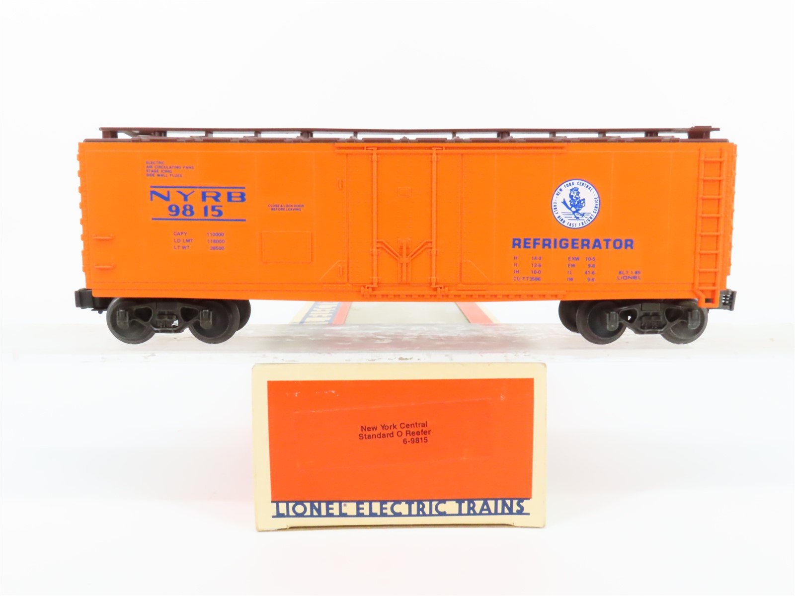 O Gauge 3-Rail Lionel 6-9815 NYRB New York Central "Early Bird" Reefer #9815