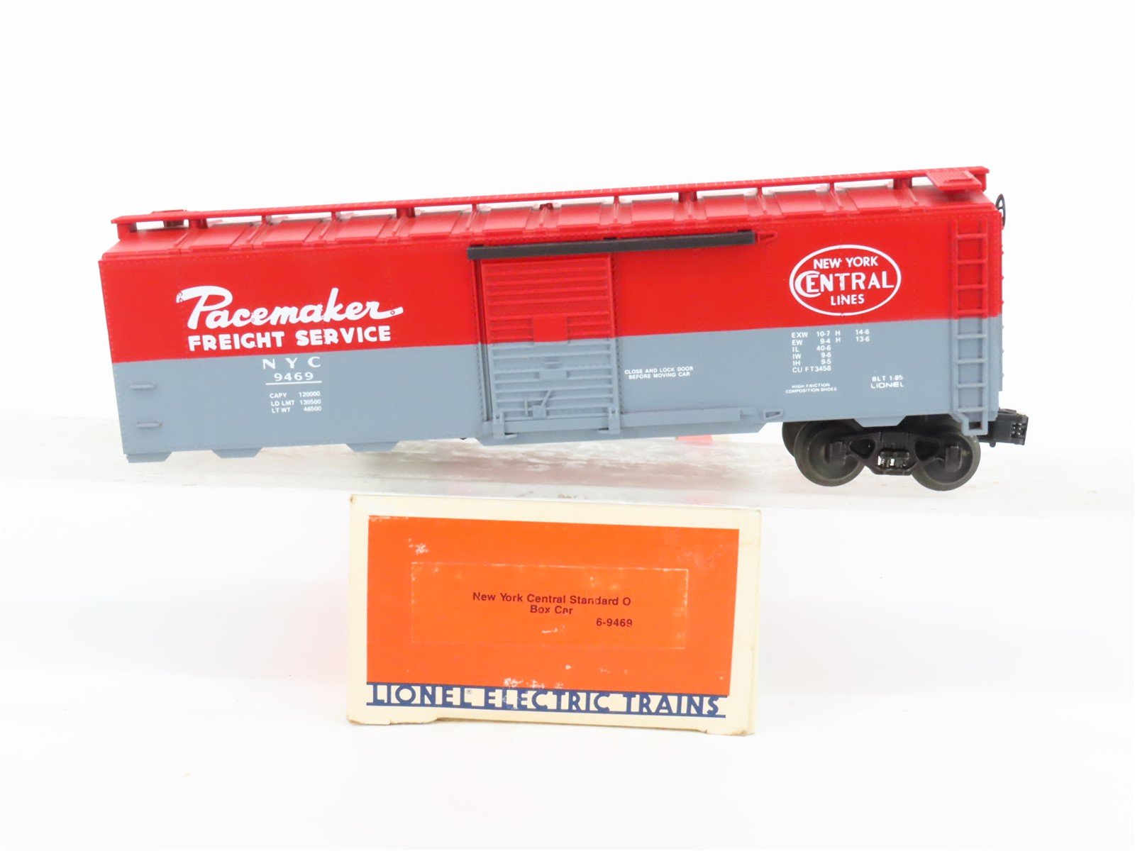 O Gauge 3-Rail Lionel 6-9469 NYC New York Central Pacemaker Box Car #9469