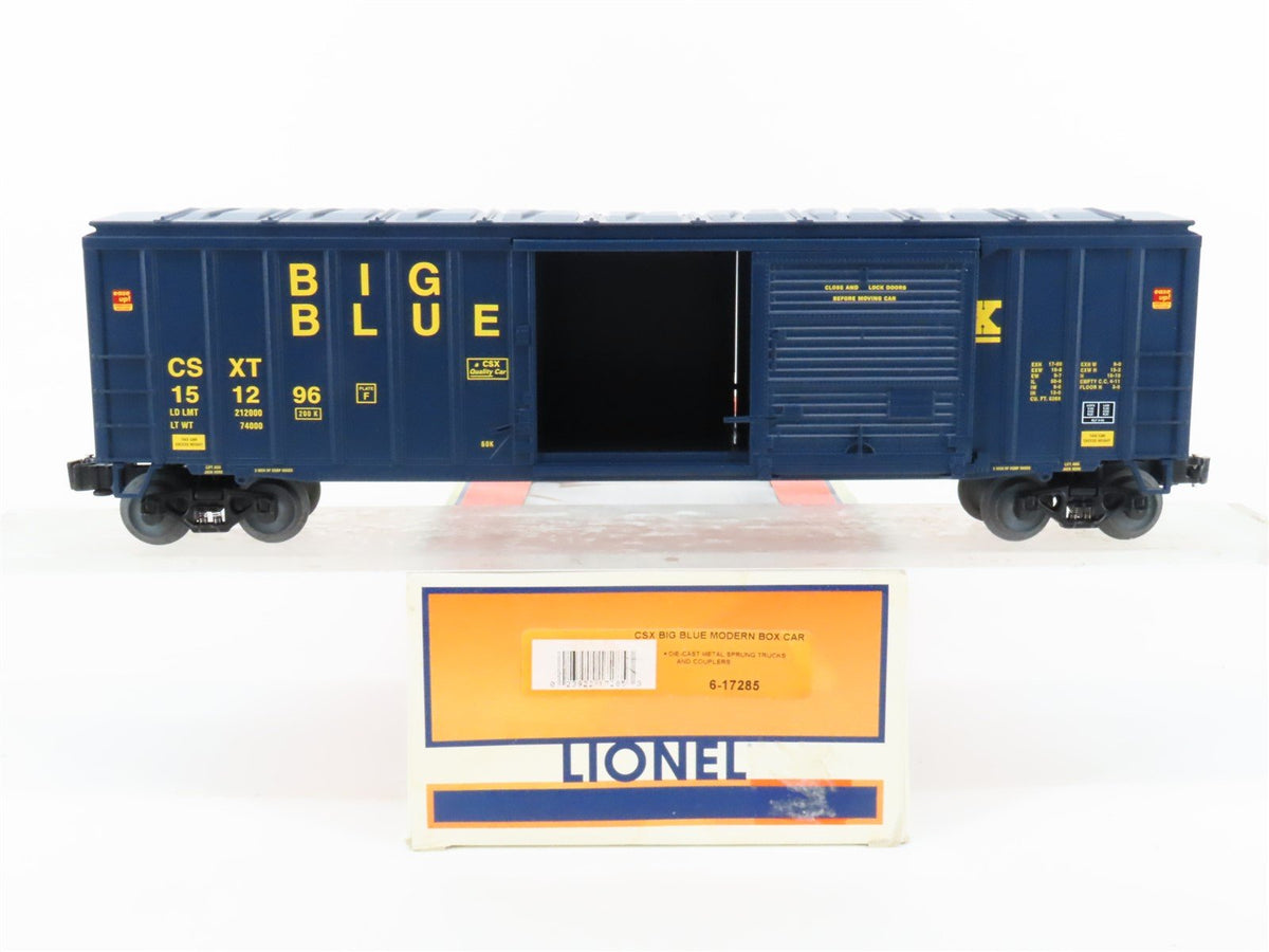 O Gauge 3-Rail Lionel 6-17285 CSXT CSX Big Blue Modern Box Car #151296