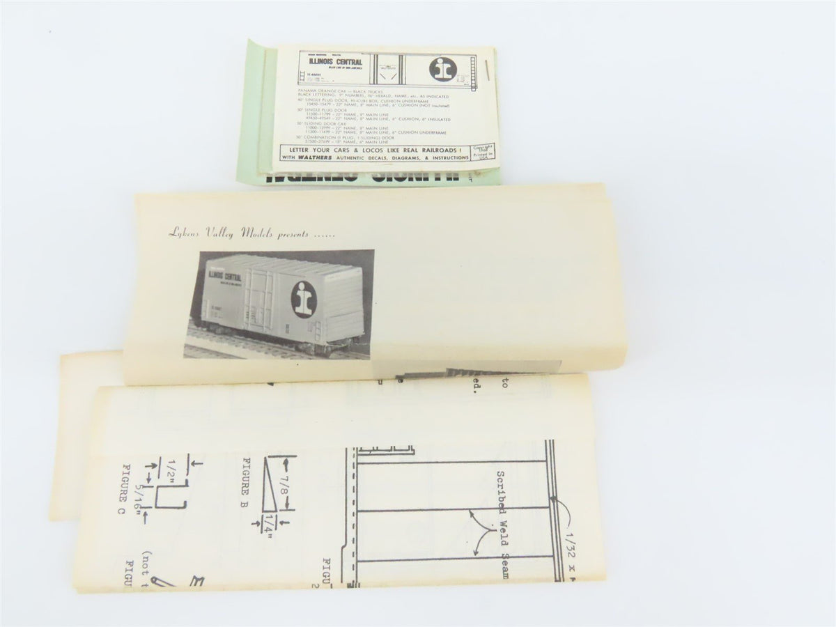 O Scale Lykens Valley LVM Craftsman Kit Undecorated IC 40&#39; Hi-Cube Box Car