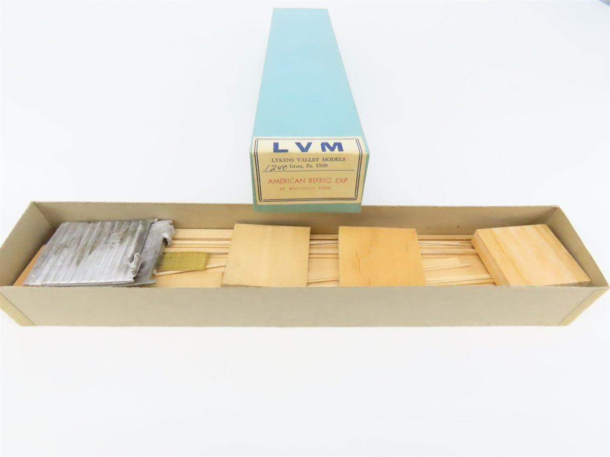 O Scale Lykens Valley LVM Craftsman Kit 63&#39; Undecorated ART Mech Reefer