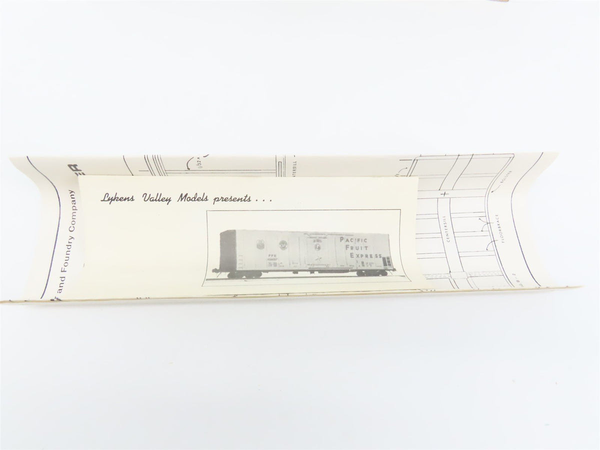 O Scale Lykens Valley LVM Craftsman Kit 63&#39; Undecorated ART Mech Reefer