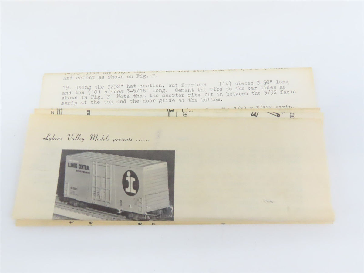 O Scale Lykens Valley LVM Craftsman Kit Undecorated CB&amp;Q 40&#39; Hi-Cube Box Car