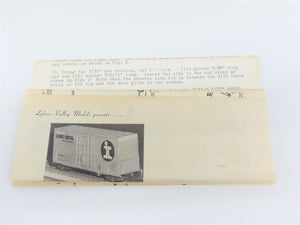 O Scale Lykens Valley LVM Craftsman Kit Undecorated CB&Q 40' Hi-Cube Box Car