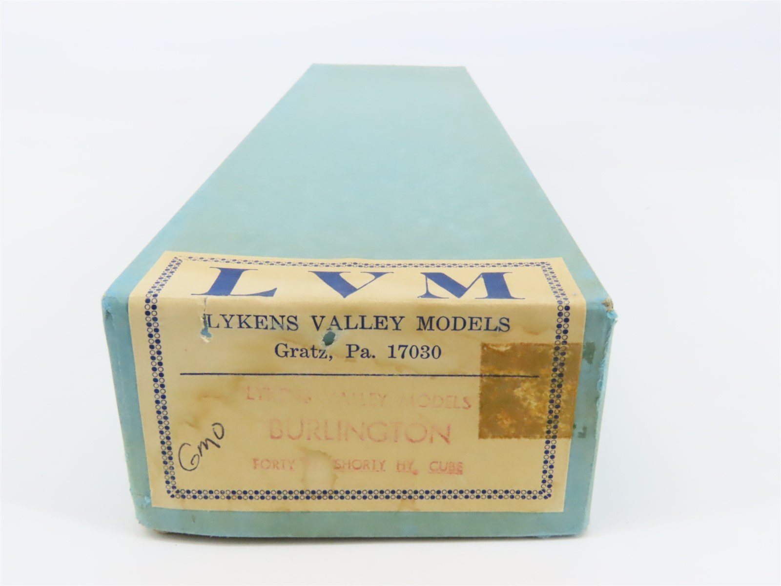 O Scale Lykens Valley LVM Craftsman Kit Undecorated CB&Q 40' Hi-Cube Box Car