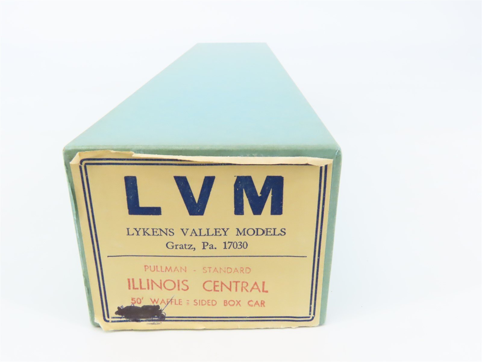 O Scale Lykens Valley LVM Craftsman Kit Undecorated IC 50' Waffle-Side Box Car