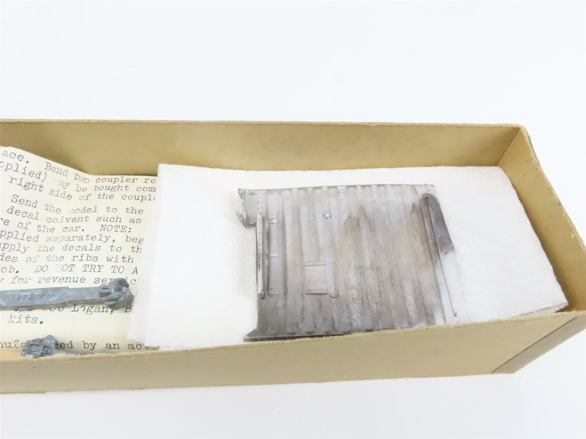 O Scale Lykens Valley LVM Craftsman Kit Undecorated B&amp;O 50&#39; Waffle-Side Box Car