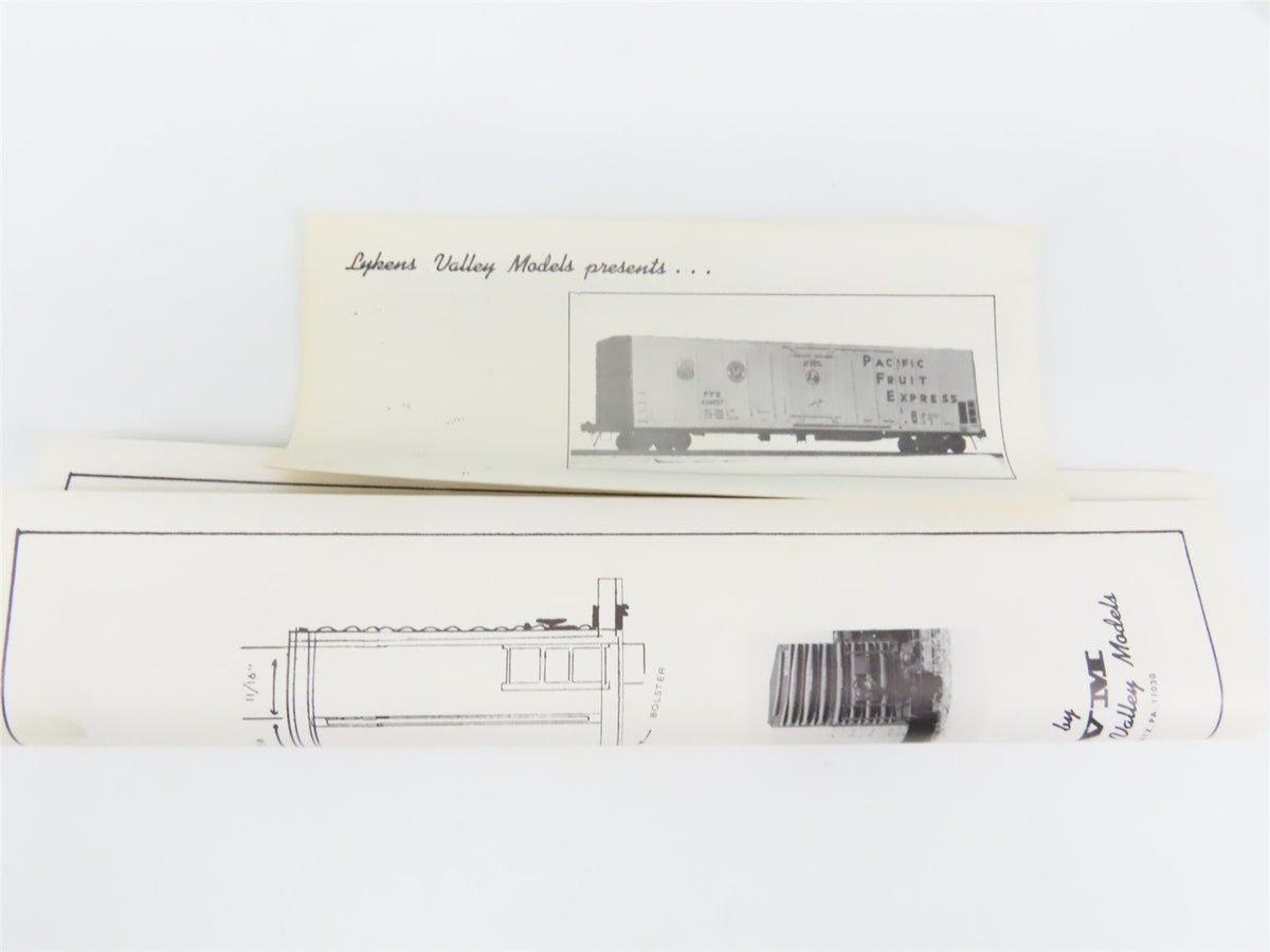 O Scale Lykens Valley LVM Craftsman Kit Undecorated BAR 63&#39; Mech Reefer