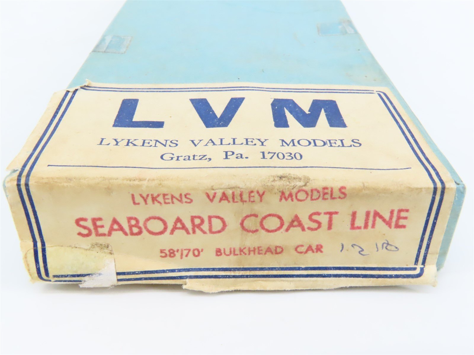O Scale Lykens Valley LVM Craftsman Kit Undecorated SCL 58/70' Bulkhead Flat Car