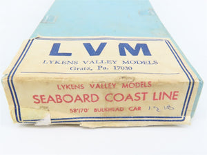 O Scale Lykens Valley LVM Craftsman Kit Undecorated SCL 58/70' Bulkhead Flat Car