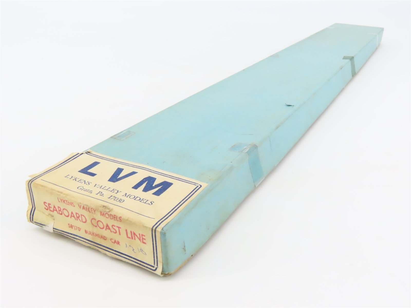 O Scale Lykens Valley LVM Craftsman Kit Undecorated SCL 58/70' Bulkhead Flat Car