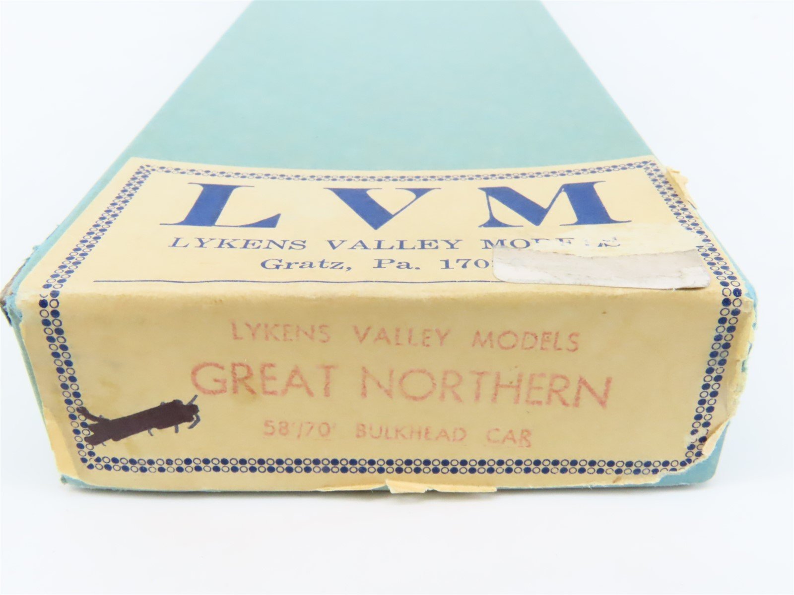 O Scale Lykens Valley LVM Craftsman Kit Undecorated GN 58/70' Bulkhead Flat Car