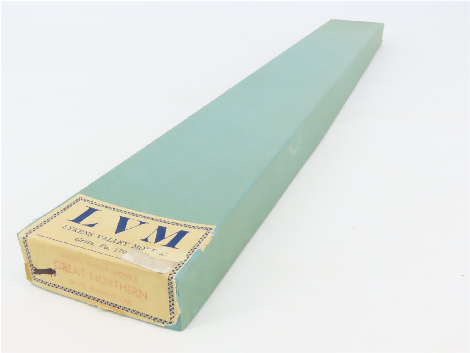 O Scale Lykens Valley LVM Craftsman Kit Undecorated GN 58/70' Bulkhead Flat Car