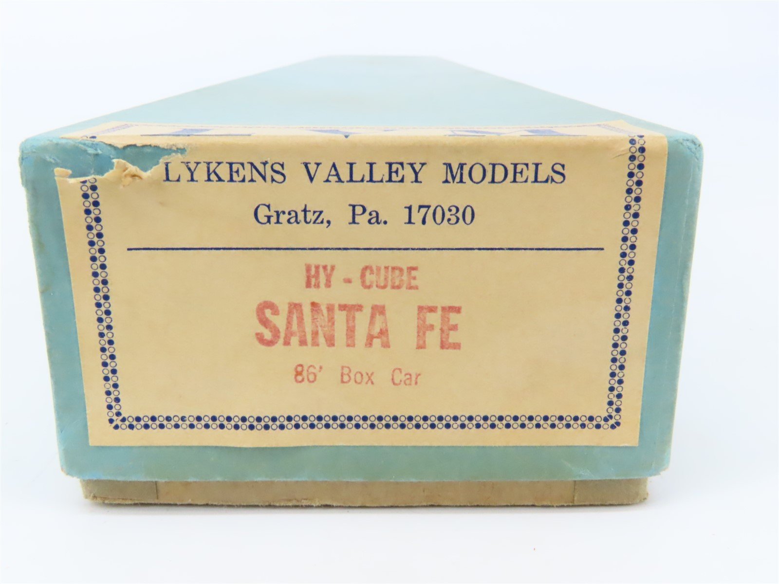 O Scale Lykens Valley LVM Craftsman Kit Undecorated ATSF 86' Hi-Cube Box Car