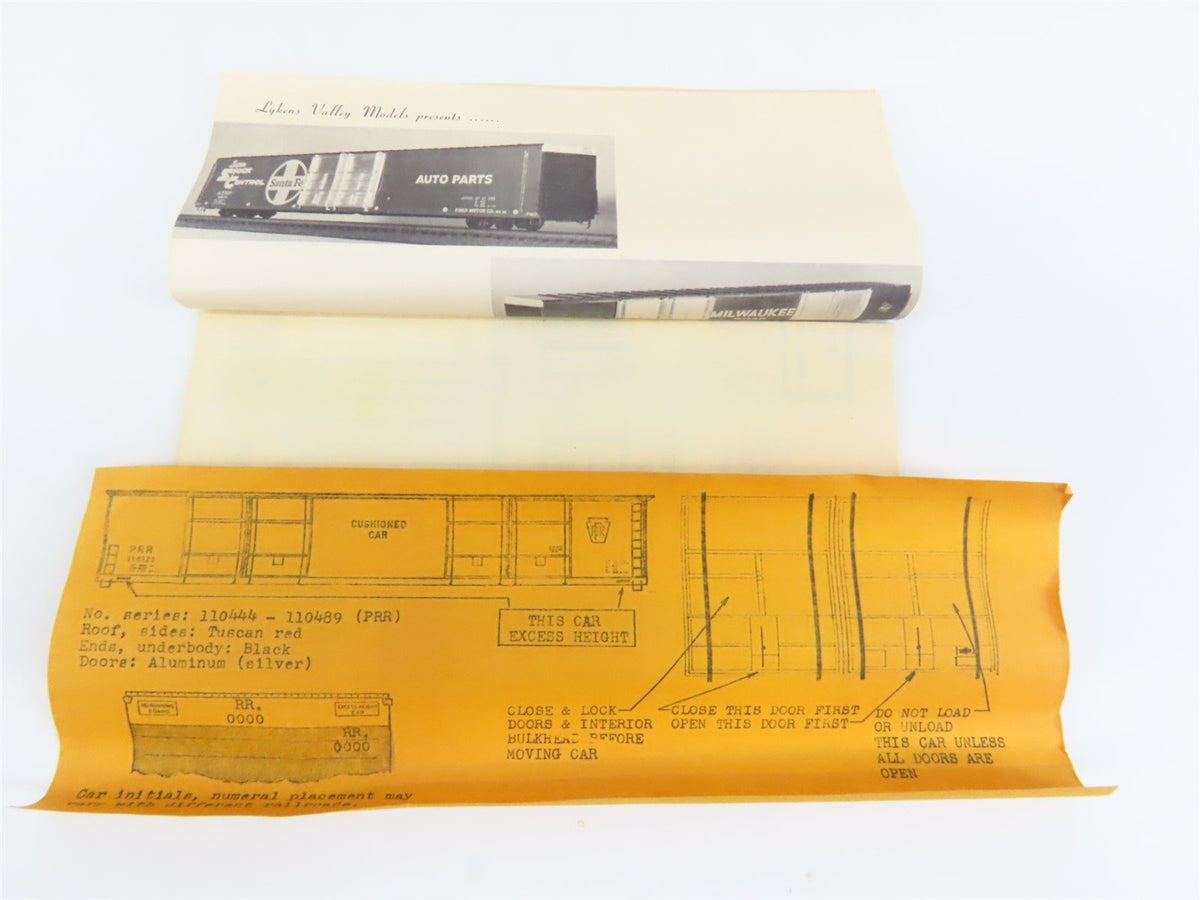 O Scale Lykens Valley LVM Craftsman Kit Undecorated ATSF 86&#39; Hi-Cube Box Car