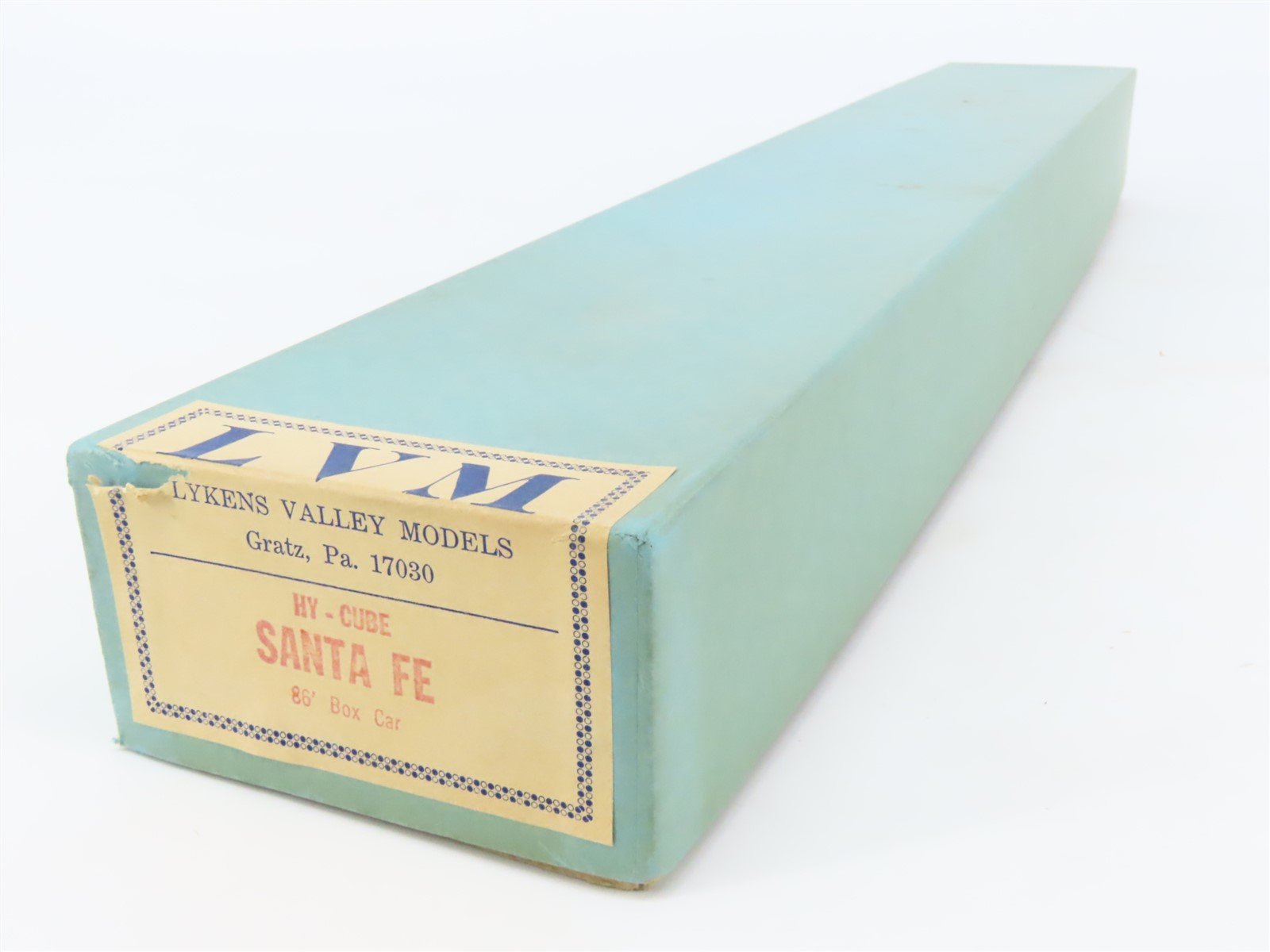 O Scale Lykens Valley LVM Craftsman Kit Undecorated ATSF 86' Hi-Cube Box Car