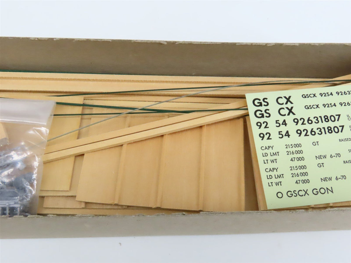LOT of 2 O Scale Quality Craft Kit OC-2 Undecorated 50&#39; Rotary Coal Car