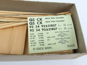 LOT of 2 O Scale Quality Craft Kit OC-2 Undecorated 50' Rotary Coal Car