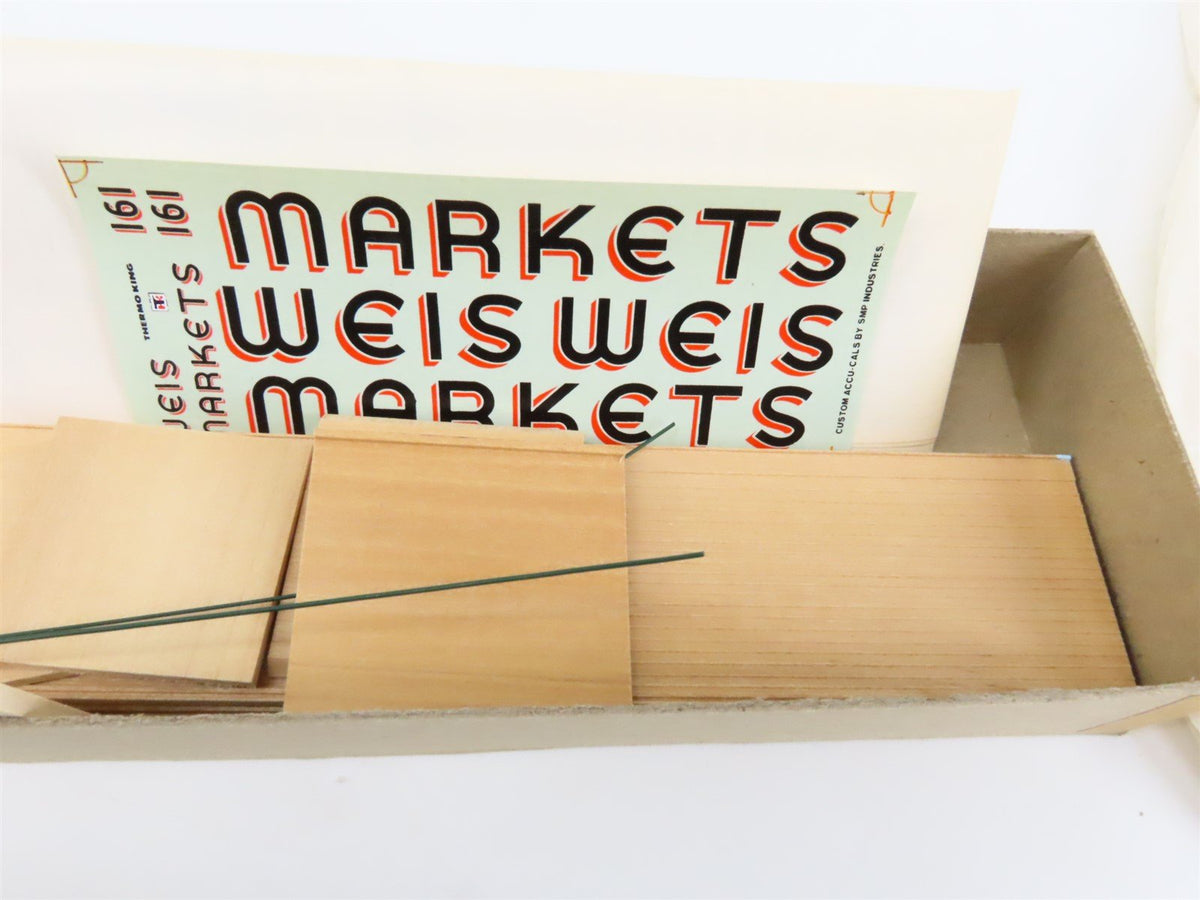 LOT of 4 O Scale Quality Craft Kit 521 Undecorated Weiss Markets 40&#39; Trailer