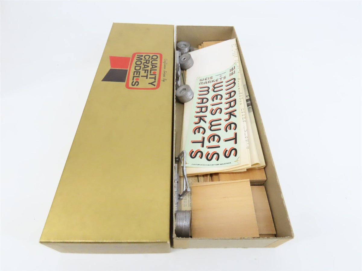 LOT of 4 O Scale Quality Craft Kit 521 Undecorated Weiss Markets 40&#39; Trailer