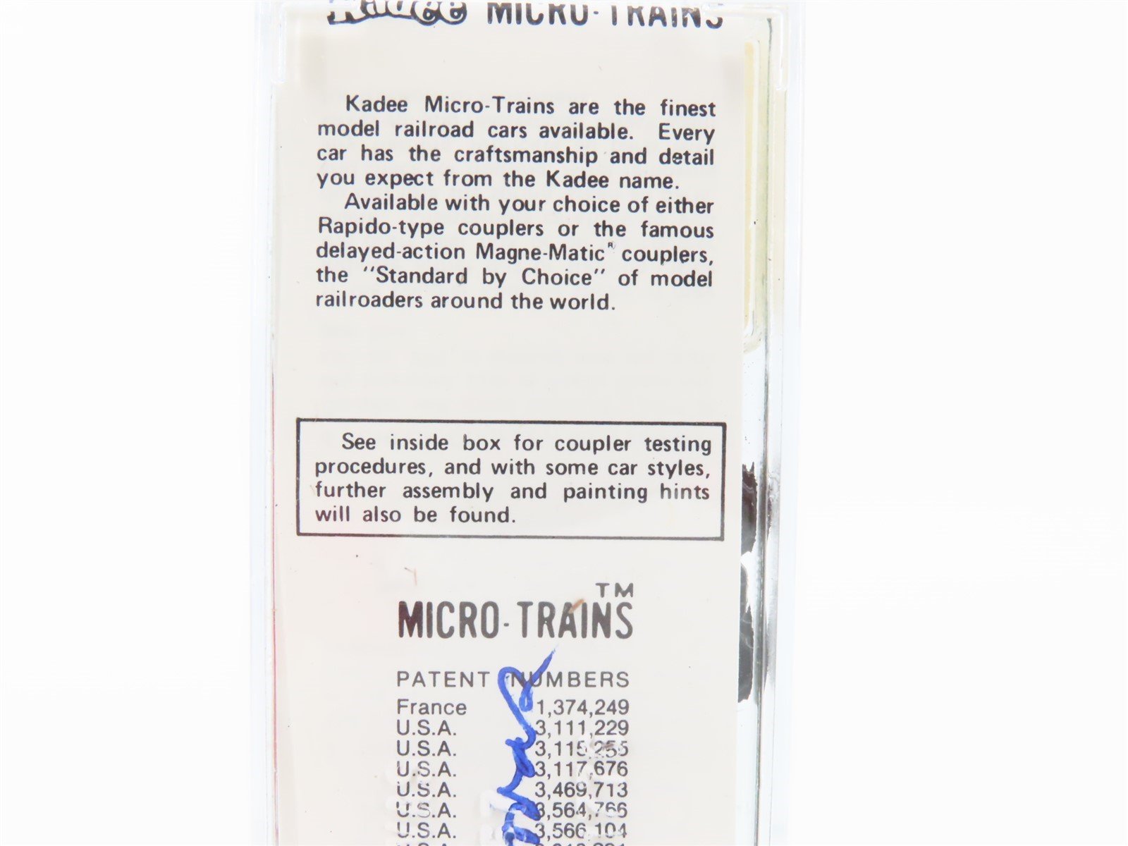 N Kadee Micro Trains MTL BSL 10th Anniversary Caboose SIGNED by William Doovas