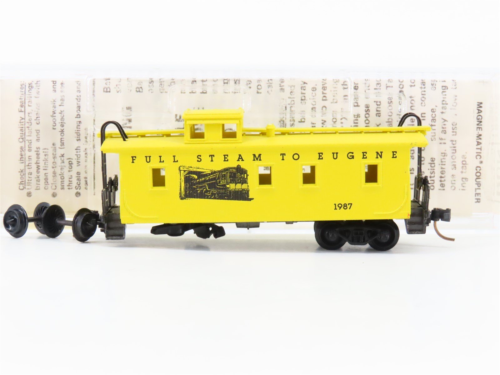 N Scale Kadee Micro Trains MTL Special Run Full Steam to Eugene Caboose 1987