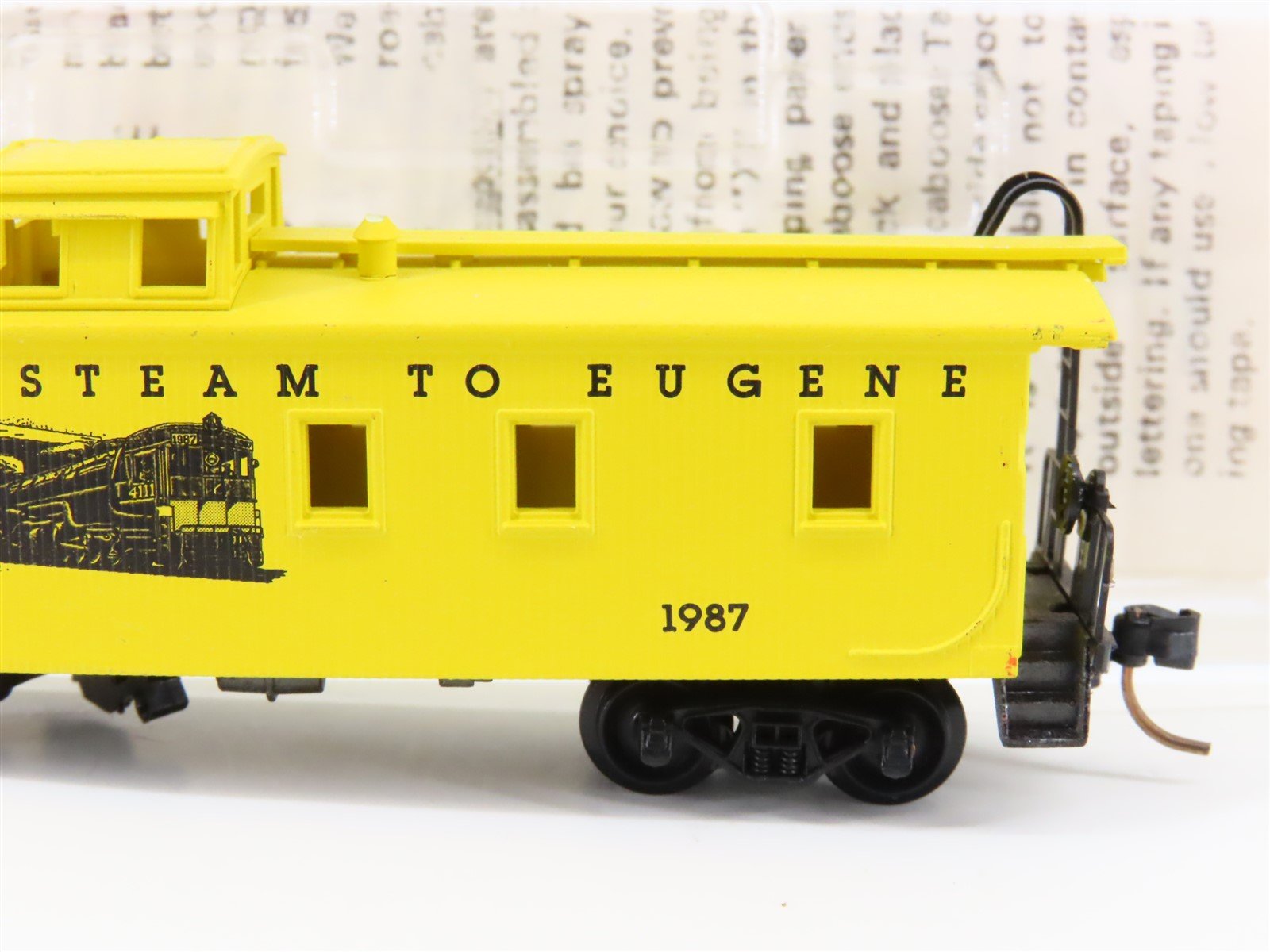 N Scale Kadee Micro Trains MTL Special Run Full Steam to Eugene Caboose 1987