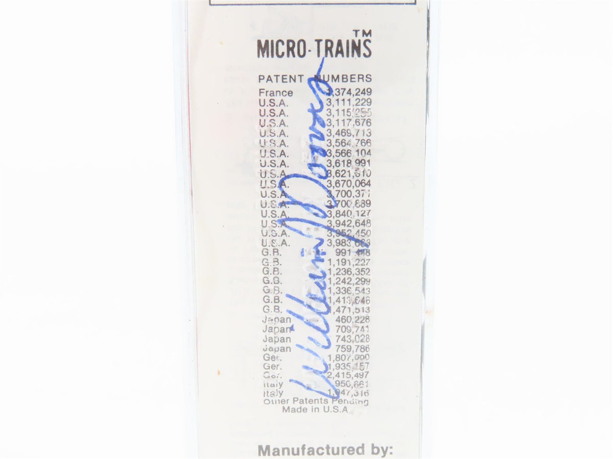 N Scale Kadee Micro Trains MTL BSL 10th Ann. Caboose -William Doovas Signed