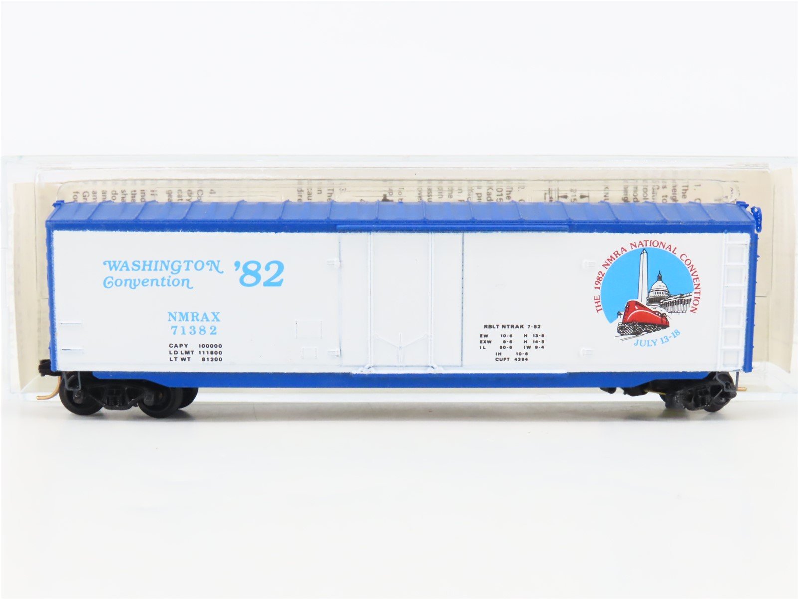 N Kadee Micro Trains MTL Special Run NMRAX NMRA Washington '82 Boxcar 71382