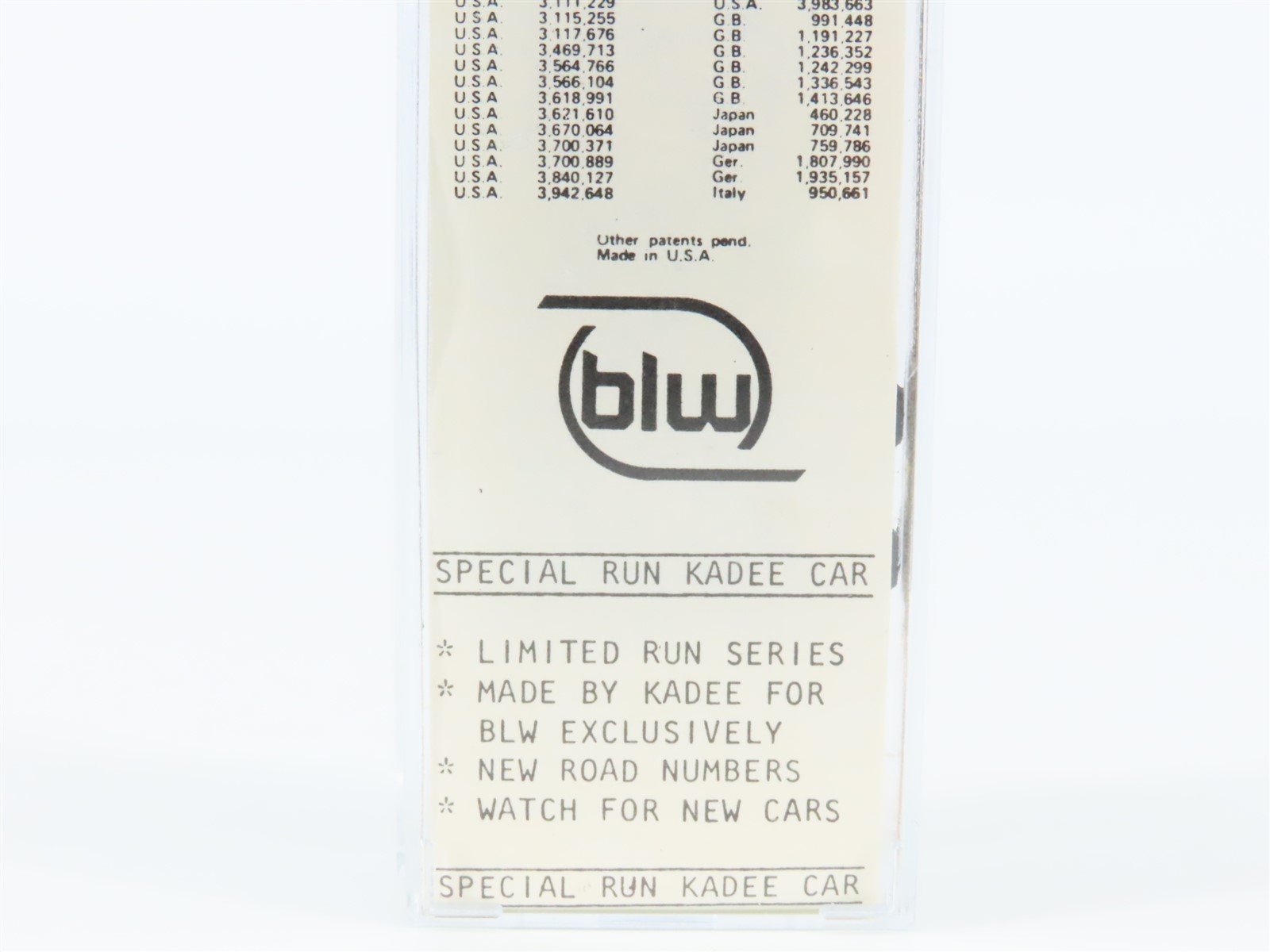 N Scale Kadee Micro Trains MTL BLW 48 MC N Gauge 10th Anniversary Boxcar 1982