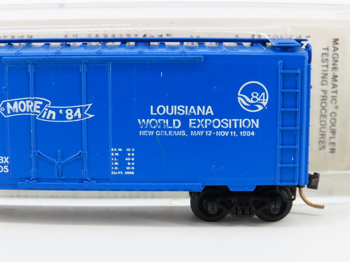 N Scale Kadee Micro-Trains MTL AkSarBen ASBX More In &#39;84 World Expo Boxcar 8405