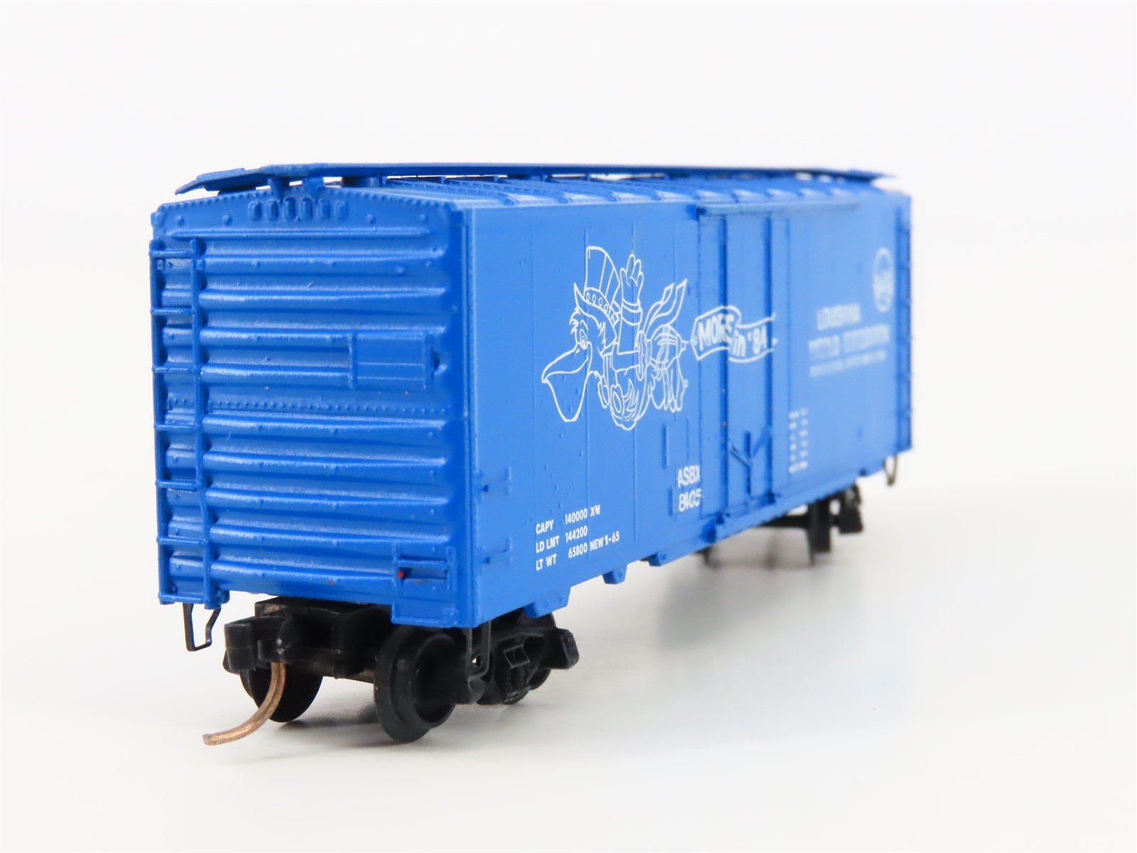 N Scale Kadee Micro-Trains MTL AkSarBen ASBX More In '84 World Expo Boxcar 8405