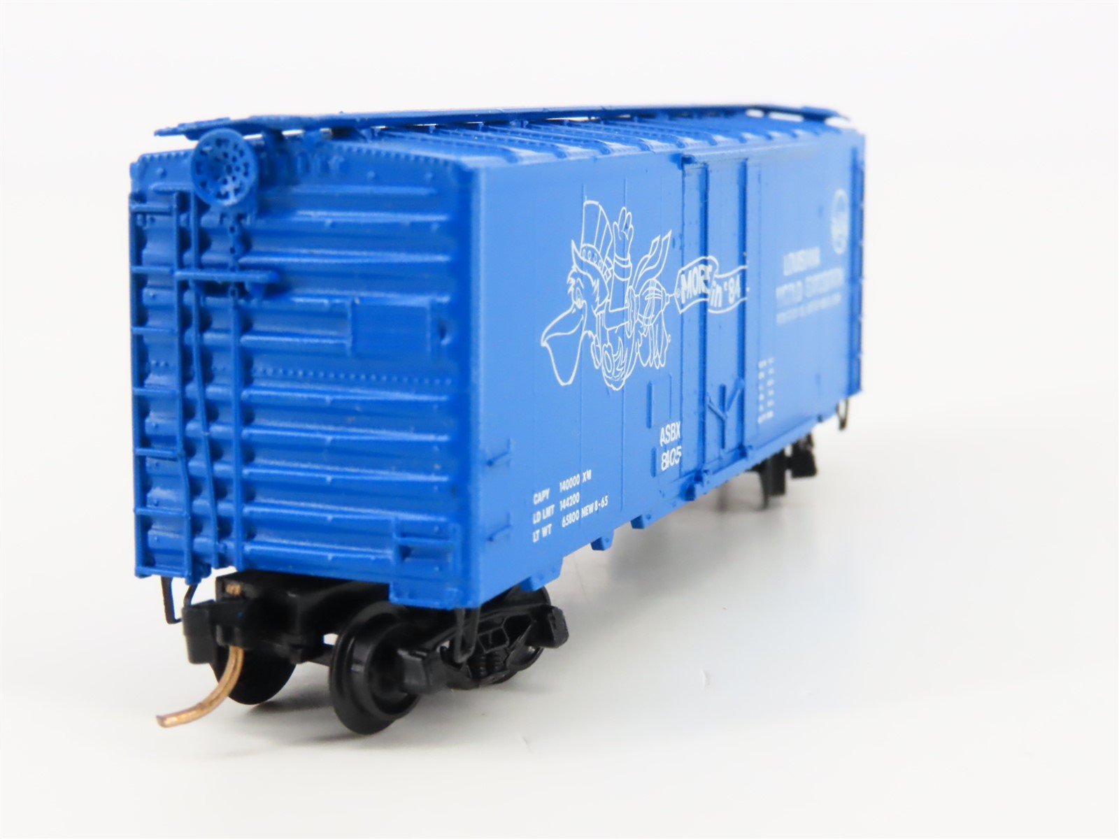 N Scale Kadee Micro-Trains MTL AkSarBen ASBX More In '84 World Expo Boxcar 8405