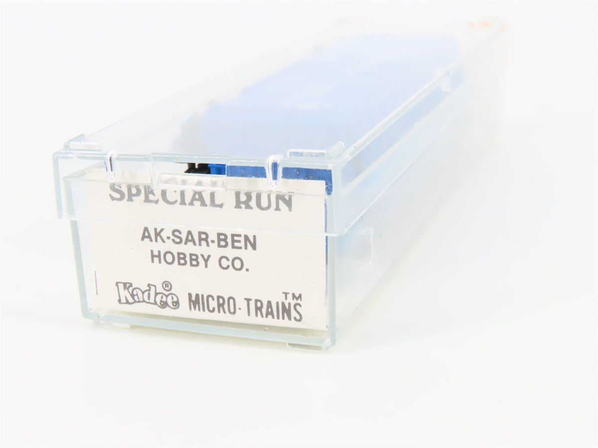N Scale Kadee Micro-Trains MTL AkSarBen ASBX More In &#39;84 World Expo Boxcar 8405