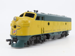 LOT of 2 HO Scale Athearn CNW Chicago Northwestern F7 A/B Diesel Locomotives