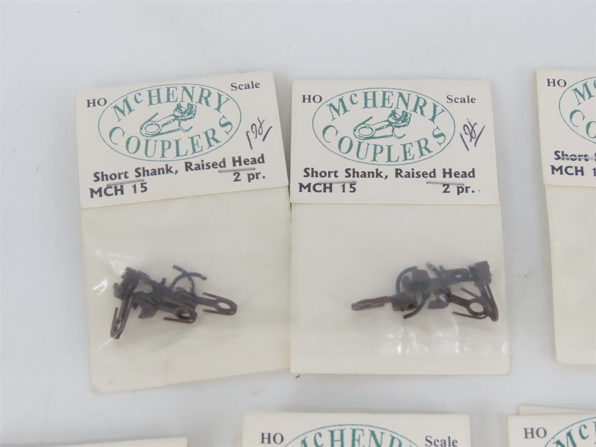 LOT of 10 HO Scale McHenry Long Shank Right Hand/Assorted Coupler Packs
