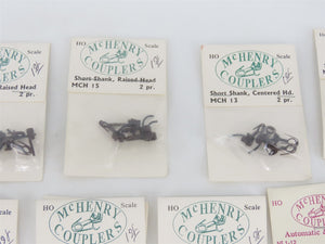 LOT of 10 HO Scale McHenry Long Shank Right Hand/Assorted Coupler Packs