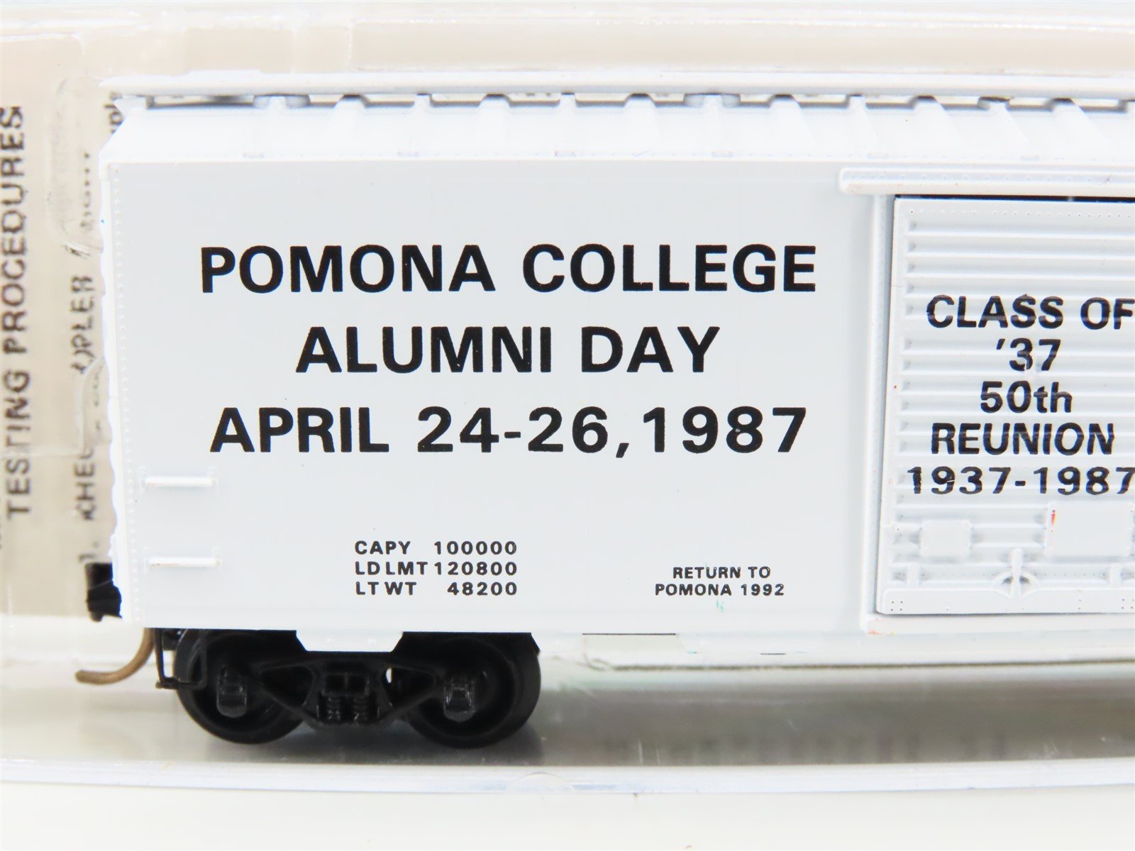 N Kadee Micro Trains MTL Special Run Pomona College Alumni Day 50th Boxcar