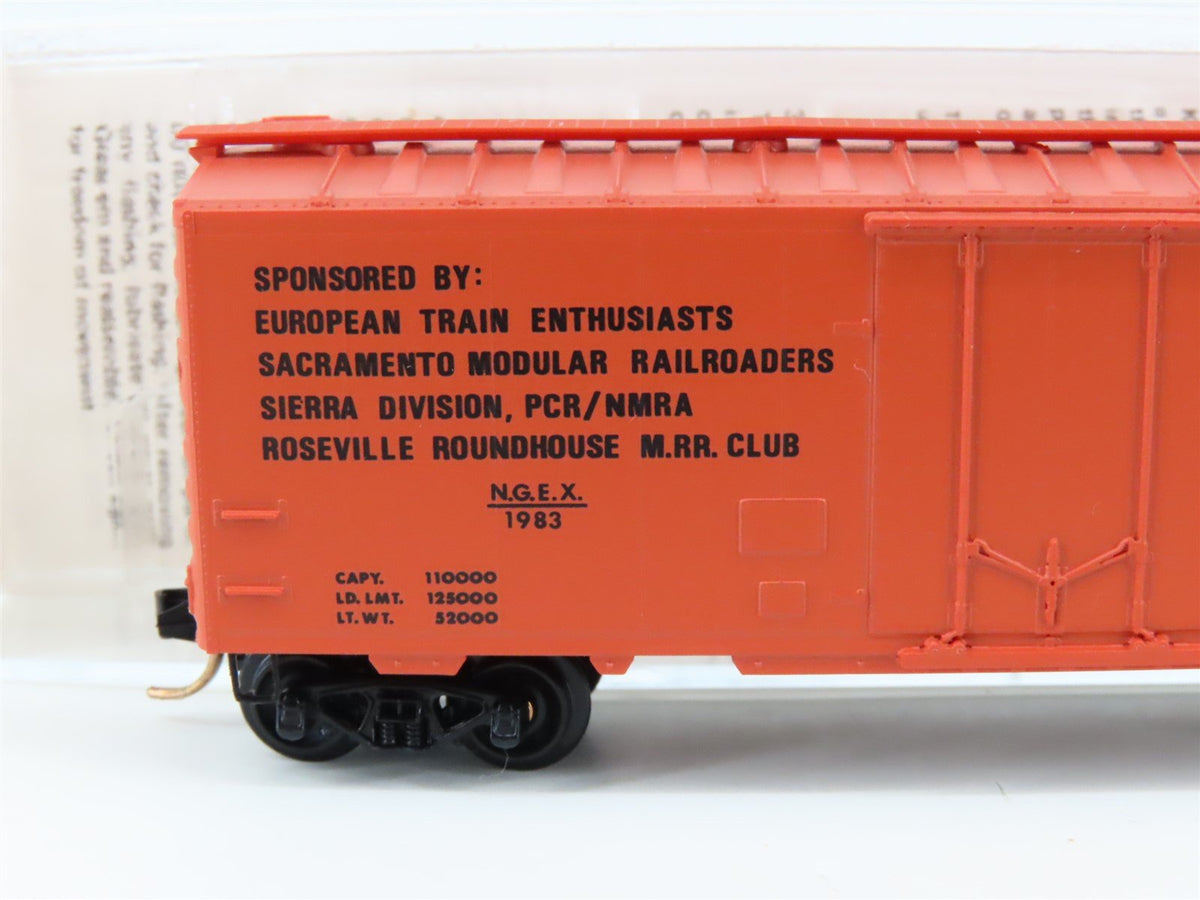 N Kadee Micro Trains MTL Special Run NGEX 6th Annual Rail Fair Roseville Boxcar