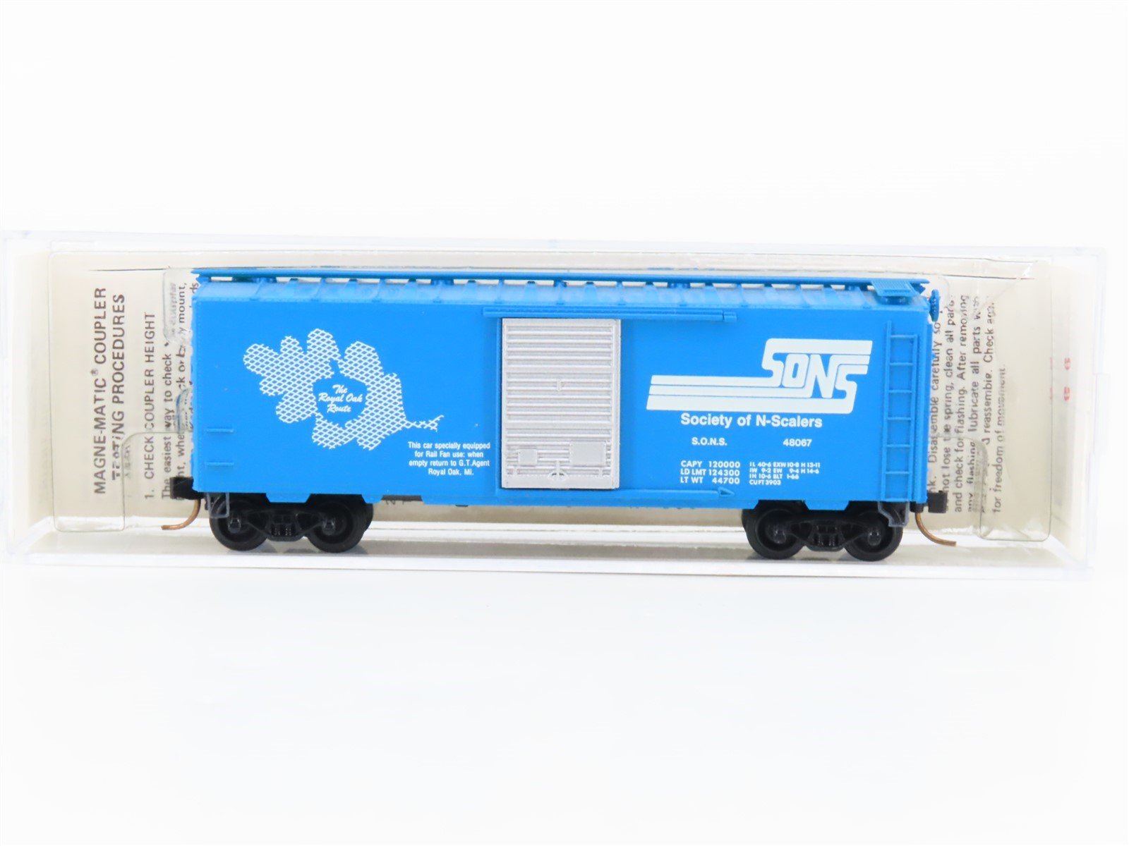 N Kadee Micro Trains MTL Special Run SONS Royal Oak Line Boxcar 48067 #93/100