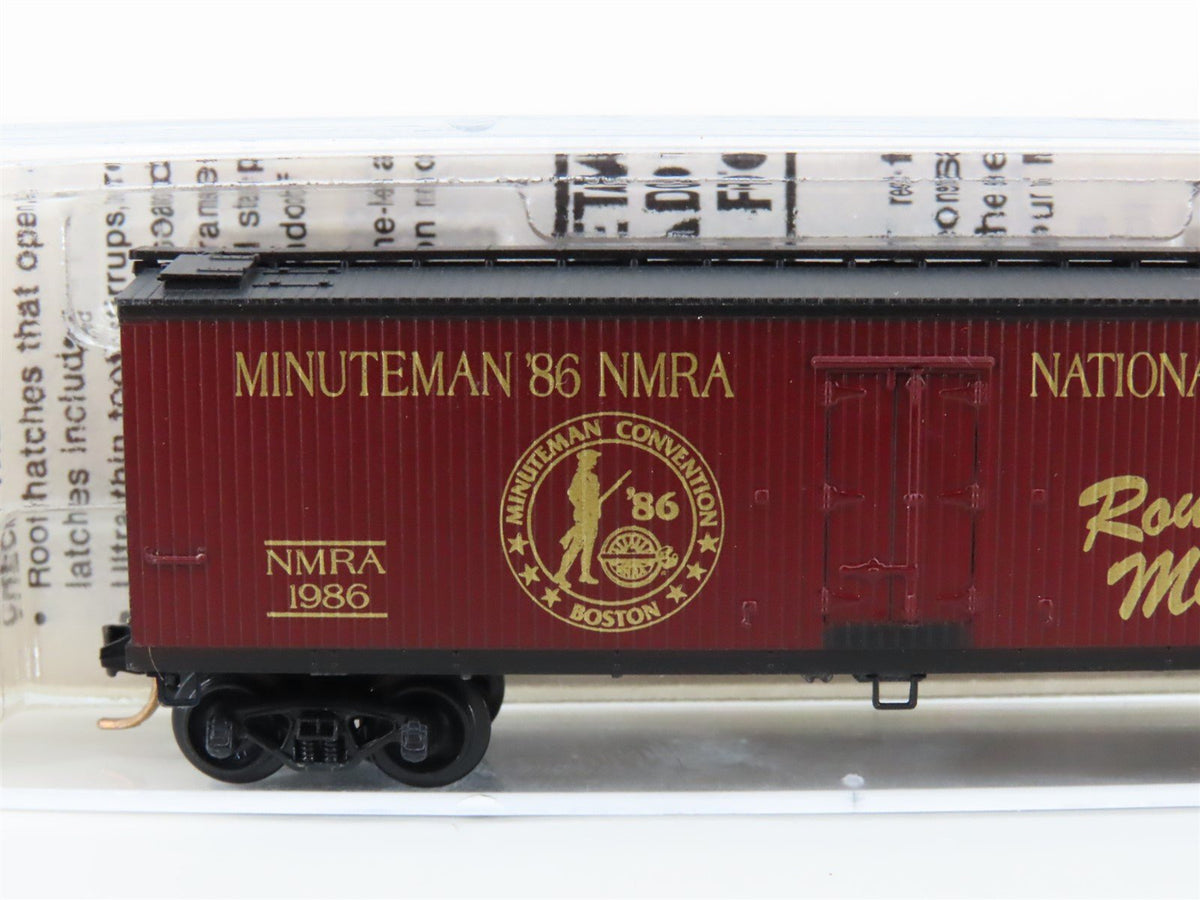 N Kadee Micro Trains MTL Special Run NMRA Route of the Minuteman Boxcar 1986