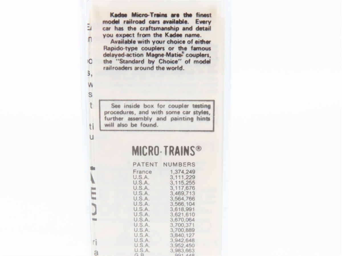 N Kadee Micro Trains MTL Special Run NMRA Route of the Minuteman Boxcar 1986