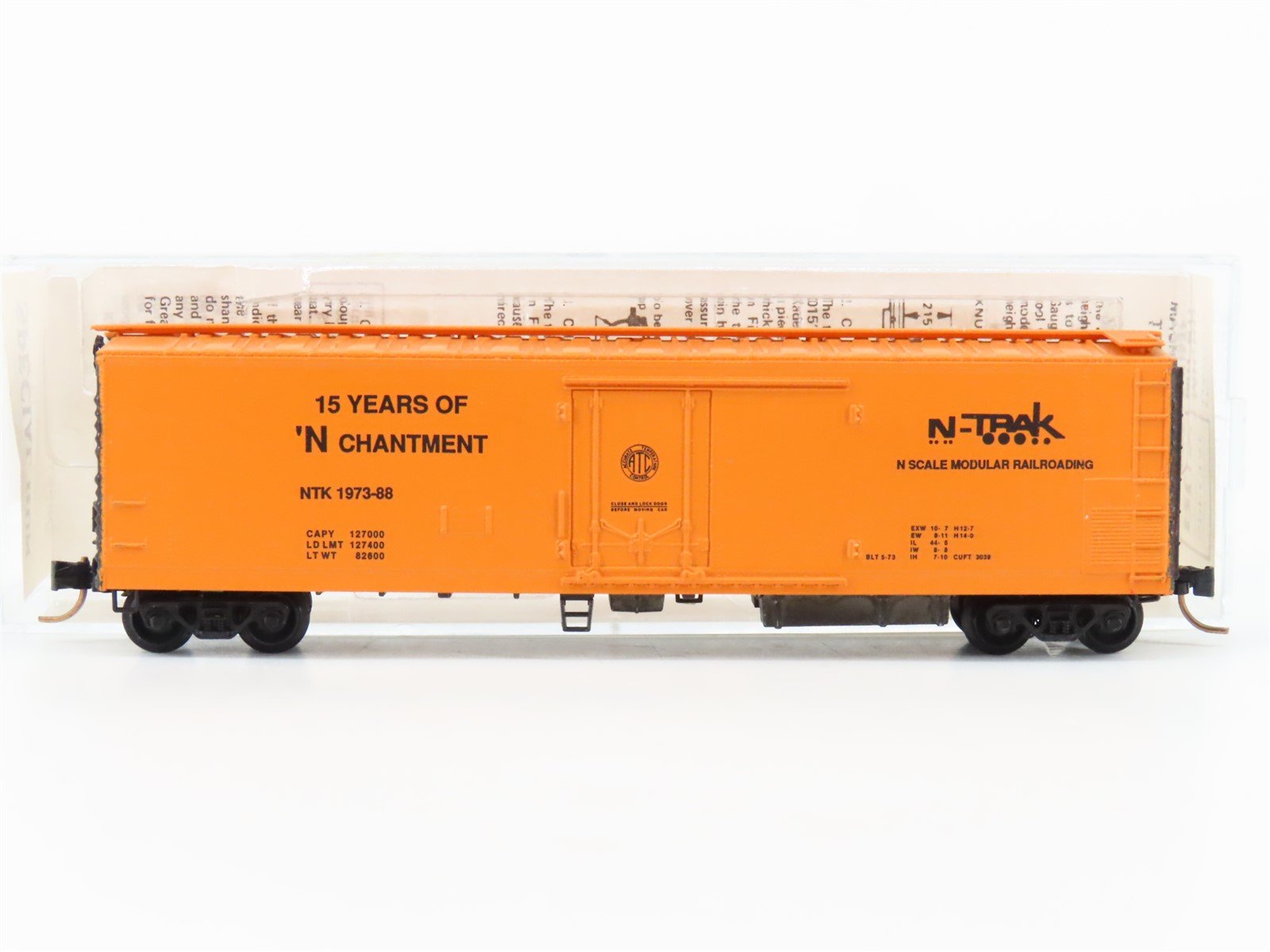 N Kadee Micro-Trains MTL Special Run NTRAK NTK 15 Years of N Chantment Boxcar