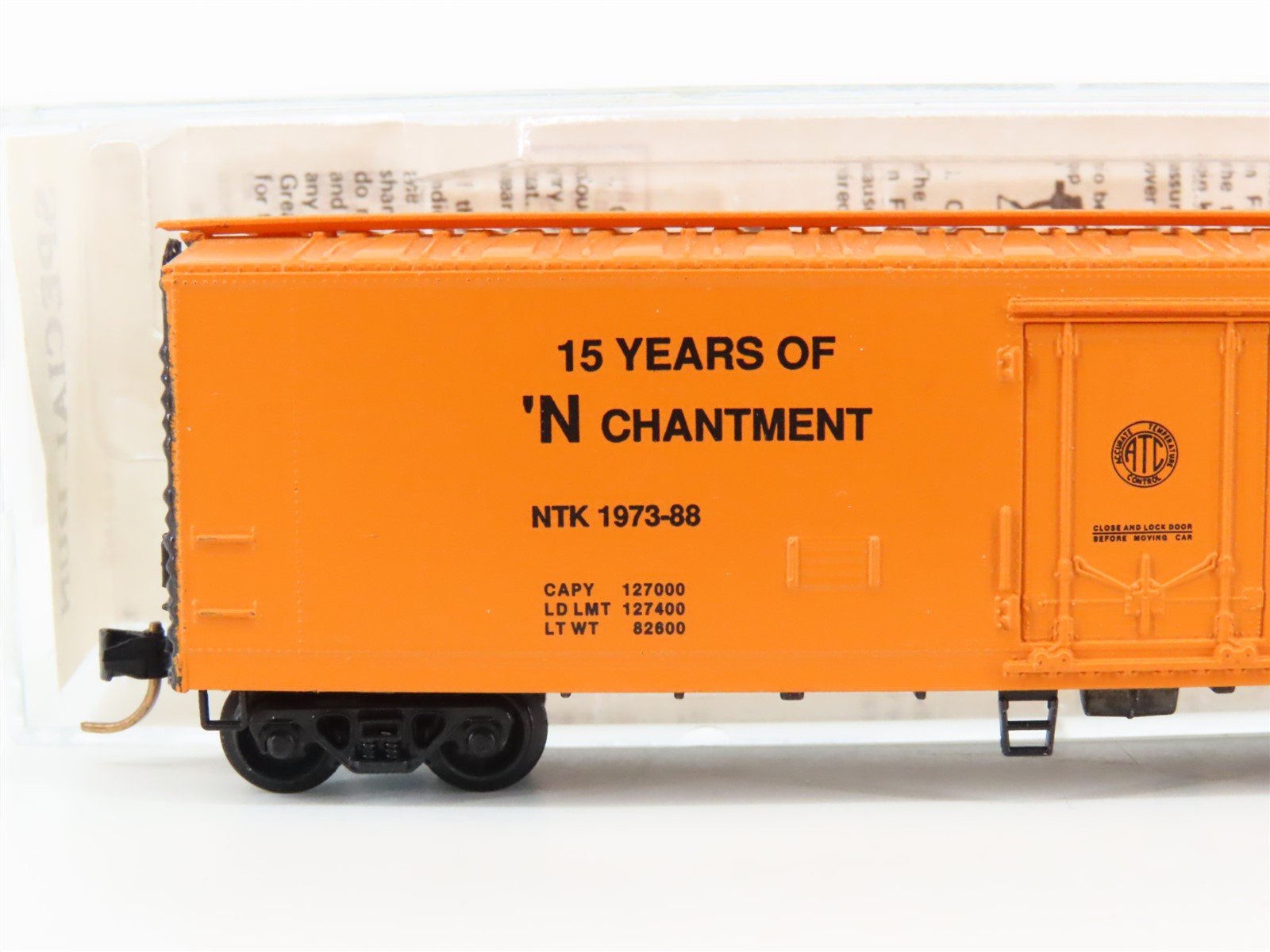 N Kadee Micro-Trains MTL Special Run NTRAK NTK 15 Years of N Chantment Boxcar